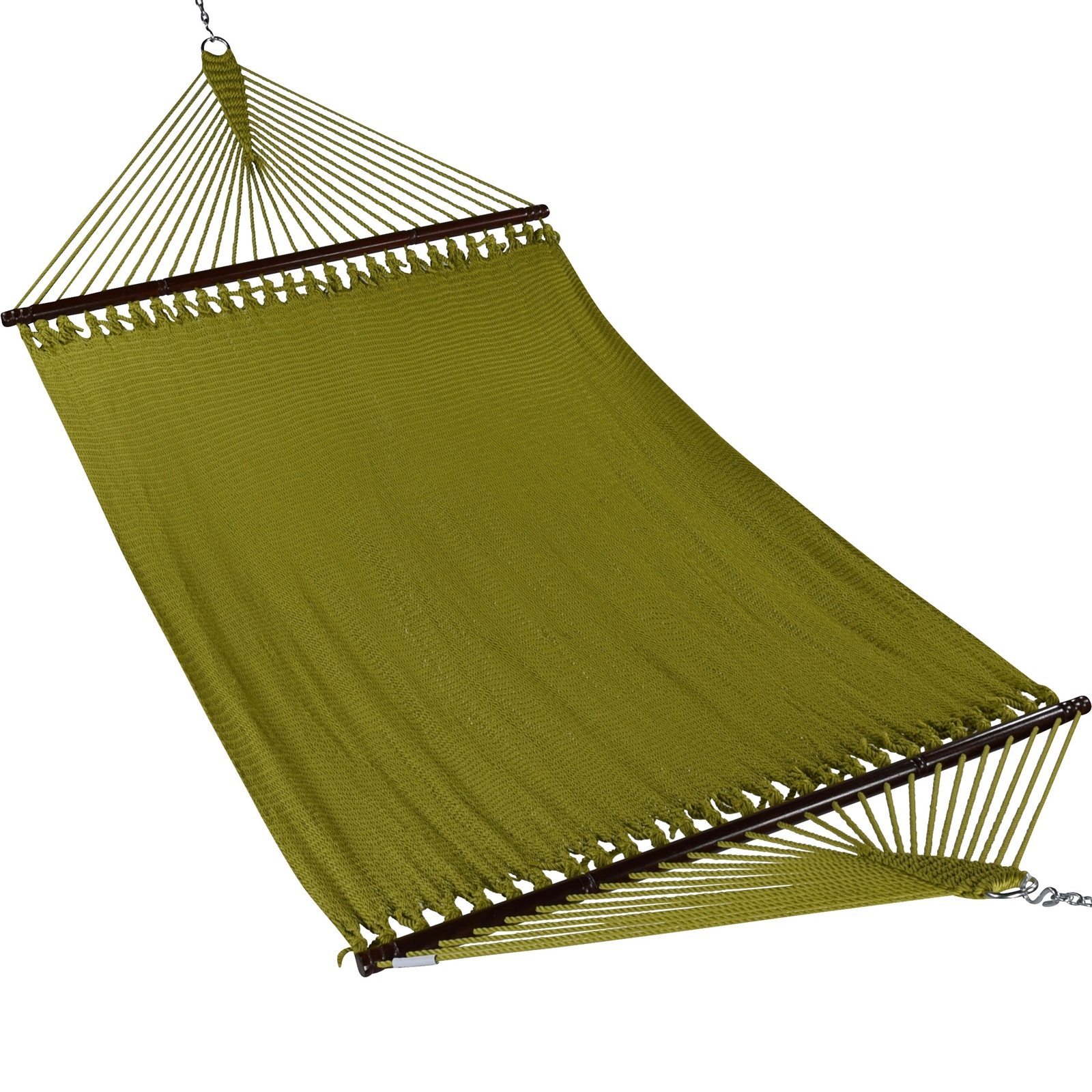 JUMBO CARIBBEAN HAMMOCK OLIVE 55 INCH SOFT SPUN POLYESTER